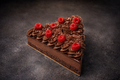 Chocolate and Raspberry Baked Cheesecake